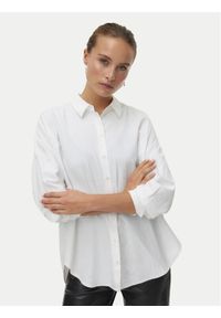 Vero Moda Koszula Fanni 10337791 Biały Oversize. Kolor: biały. Materiał: bawełna