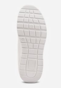 Renee - Biało-Różowe Sneakersy na Platformie z Przezroczystą Wstawką i Suwakiem z Napisami Valentinae. Okazja: na co dzień. Kolor: biały. Materiał: jeans. Wzór: napisy. Obcas: na platformie. Wysokość obcasa: średni #4