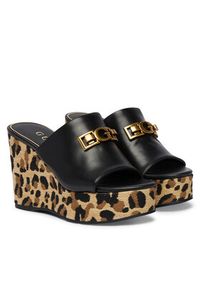 Guess Klapki FLJE3V ELE04 Czarny. Kolor: czarny. Materiał: skóra #4