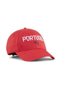 Puma - Czapka z daszkiem dla kibica portugalskiej piłki nożnej PUMA Sport Red White. Kolor: biały, czerwony, wielokolorowy. Styl: sportowy