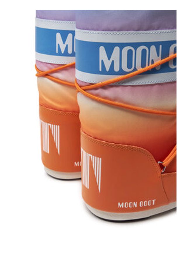 Moon Boot Śniegowce Mb Icon Sunrise 80D1402910 Pomarańczowy. Kolor: pomarańczowy. Materiał: materiał