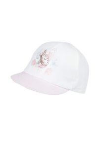 Jamiks czapka dziecięca Calla kolor różowy z aplikacją. Kolor: różowy. Wzór: aplikacja #1