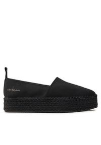 Calvin Klein Jeans Espadryle Platform Espadrille Mix Ml Mtl YW0YW01622 Czarny. Kolor: czarny. Materiał: materiał. Obcas: na platformie #1