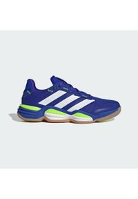 Adidas - Buty Stabil 16 Indoor. Kolor: żółty, biały, wielokolorowy, niebieski. Materiał: materiał