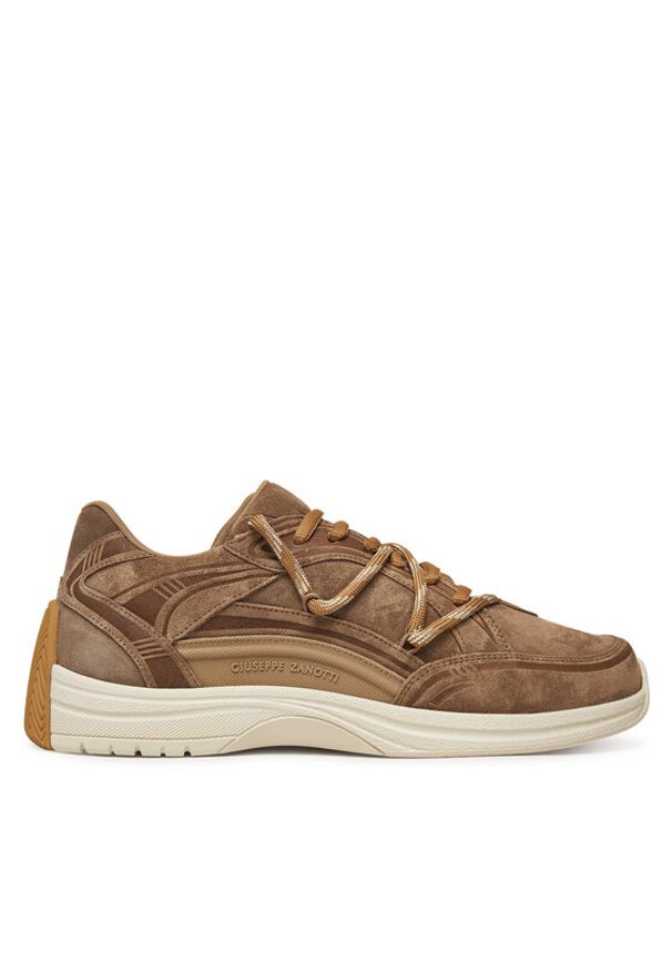 Giuseppe Zanotti Sneakersy RM50009/002 Brązowy. Kolor: brązowy. Materiał: zamsz, skóra