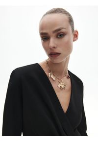 Reserved - Sukienka o kroju marynarki - czarny. Kolor: czarny. Materiał: włókno, tkanina #1