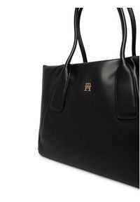TOMMY HILFIGER - Tommy Hilfiger Torebka Th Essential Tote AW0AW18374 Czarny. Kolor: czarny. Materiał: skórzane #3