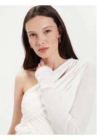 TwinSet - TWINSET Sukienka wieczorowa 241TP2740 Biały Slim Fit. Kolor: biały. Materiał: wiskoza. Styl: wizytowy #2