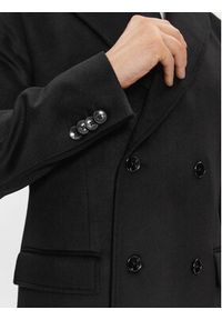 BOSS - Boss Płaszcz wełniany H-Hyde-DB-Peak-234 50502328 Czarny Slim Fit. Kolor: czarny. Materiał: wełna #4