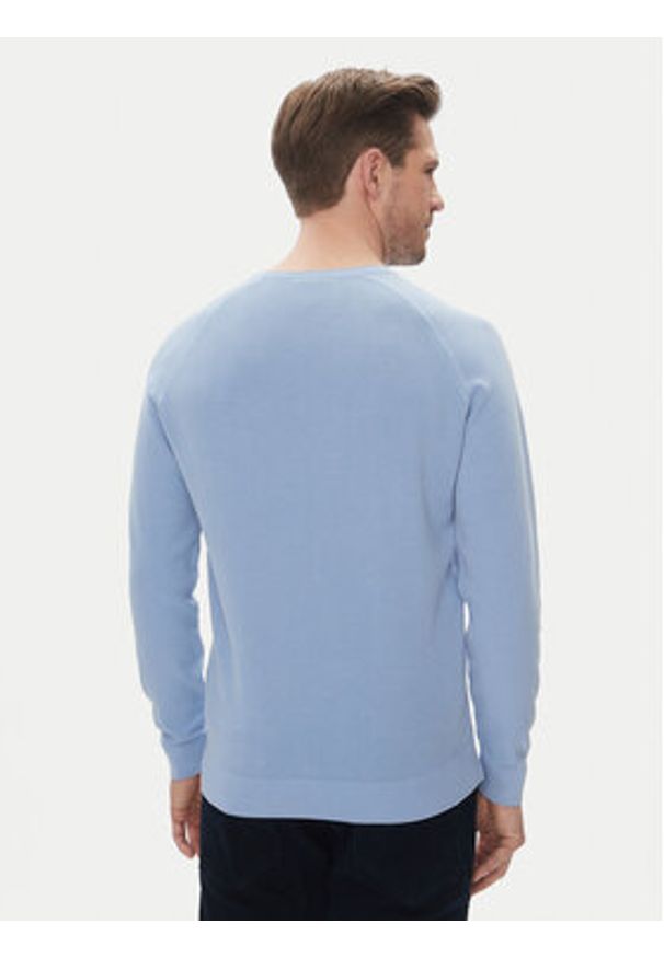 Aeronautica Militare Sweter 251MA1556L560 Błękitny Regular Fit. Kolor: niebieski. Materiał: bawełna