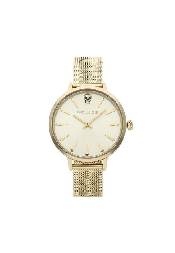 Police Zegarek Miona 16035MSG/22MM Złoty. Kolor: złoty