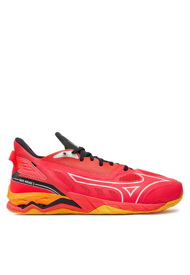 Buty halowe Mizuno. Kolor: pomarańczowy. Model: Mizuno Wave