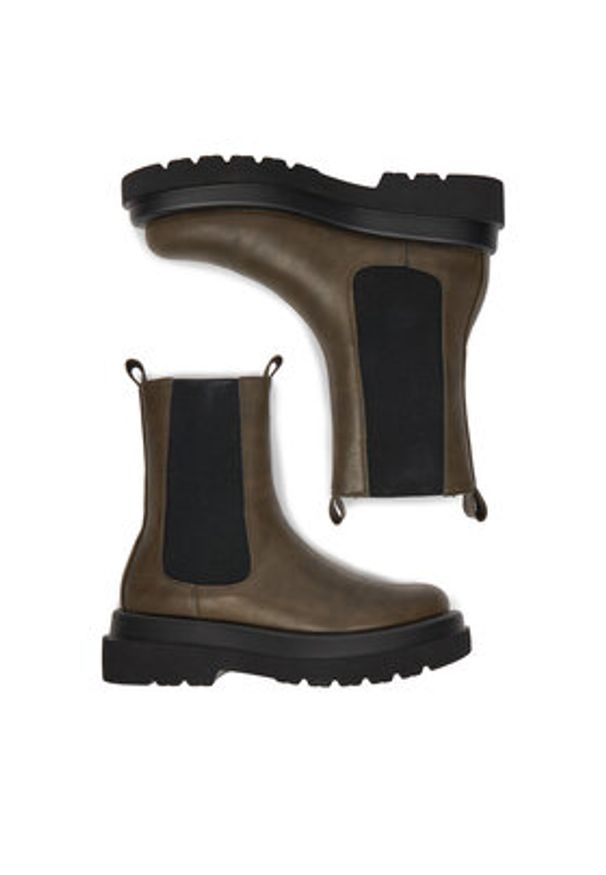 DeeZee Sztyblety 7223-1-OLIVE Zielony. Kolor: zielony. Materiał: syntetyk, materiał