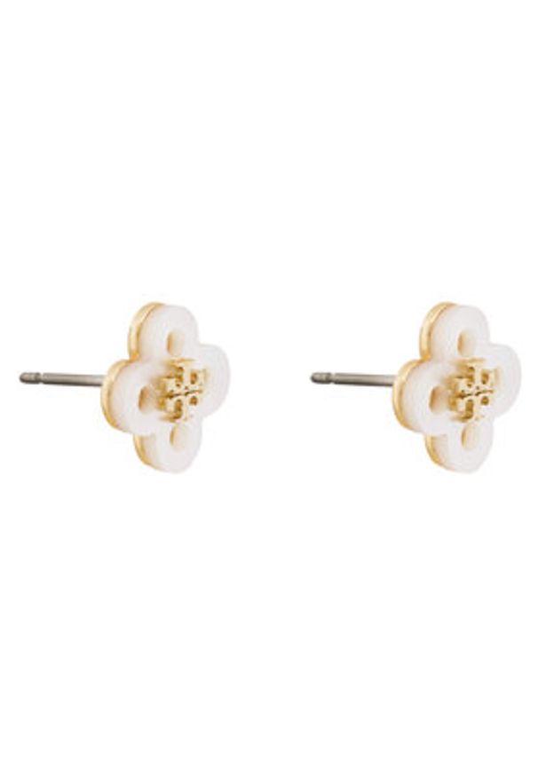 Tory Burch Kolczyki Clover Stud Earring 184411 Złoty. Materiał: metalowe. Kolor: złoty