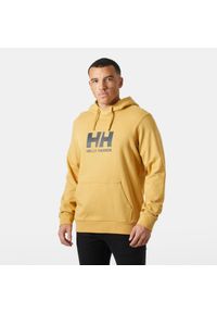 Bluza z kapturem Helly Hansen Logo. Typ kołnierza: kaptur. Kolor: żółty, beżowy, wielokolorowy #1