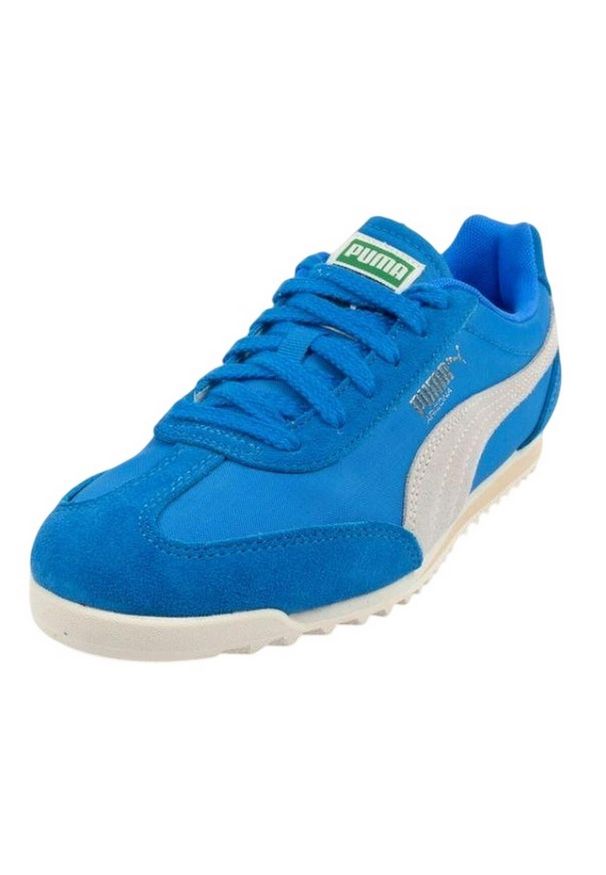 Puma - Damskie Skórzane Buty Sportowe Arizona. Kolor: niebieski. Materiał: skóra. Styl: sportowy