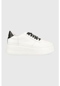 Charles Footwear sneakersy skórzane Zara.Sneaker kolor biały Zara. Nosek buta: okrągły. Zapięcie: sznurówki. Kolor: biały. Materiał: skóra. Obcas: na platformie #1