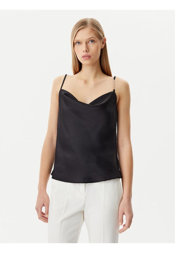 Rinascimento Top CFC0019818002 Czarny Regular Fit. Kolor: czarny. Materiał: syntetyk