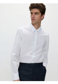 Reserved - Bawełniana koszula slim fit - biały. Kolor: biały. Materiał: bawełna #1