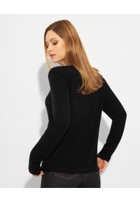HERZEN'S ANGELENGEHEIT - Czarny sweter z kaszmiru. Kolor: czarny. Materiał: kaszmir. Długość rękawa: długi rękaw. Długość: długie. Styl: klasyczny #4