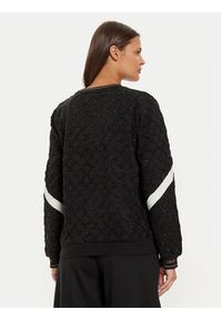 Liu Jo Sport Sweter TF4276 J4761 Czarny Regular Fit. Kolor: czarny. Materiał: syntetyk. Styl: sportowy #3