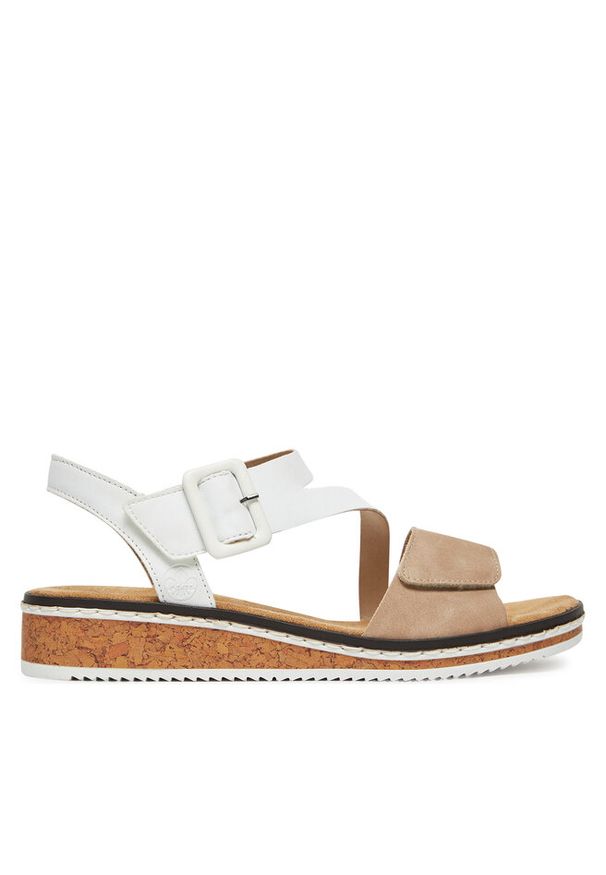 Sandały Rieker. Kolor: biały