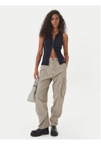 G-Star RAW - G-Star Raw Spodnie materiałowe D28756-D388 Beżowy Boyfriend Fit. Kolor: beżowy. Materiał: bawełna #5