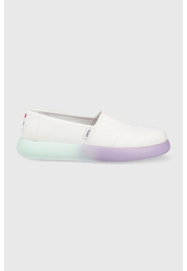 Toms espadryle Alpargata Mallow kolor biały. Nosek buta: okrągły. Kolor: biały. Materiał: materiał