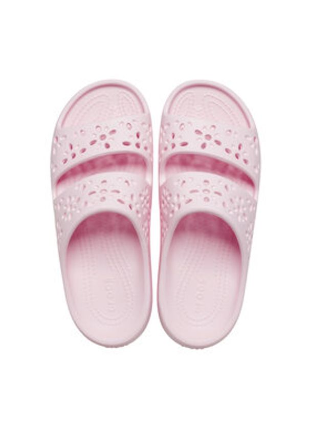 Crocs Klapki Classic Floral Cutout Sandal 210966 Różowy. Kolor: różowy