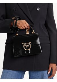 Pinko - PINKO Torebka Love One Top Handle Mini Light PE 25 PLTT 100071 A1UV Czarny. Kolor: czarny. Materiał: skórzane #4