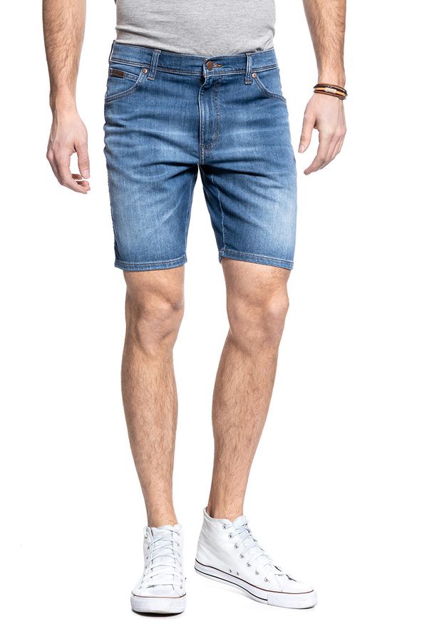 Wrangler - WRANGLER SZORTY MĘSKIE TEXAS SHORT DE-LITE BLUE W11CQ148R