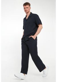 Emporio Armani Swimwear - Spodnie męskie z lnem EMPORIO ARMANI SWIMWEAR. Materiał: len #1