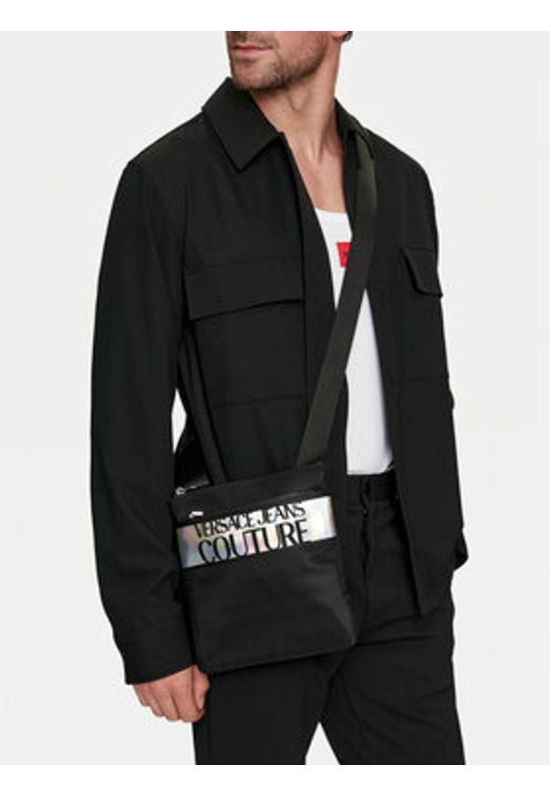 Versace Jeans Couture Saszetka 75YA4B96 Czarny. Kolor: czarny. Materiał: materiał