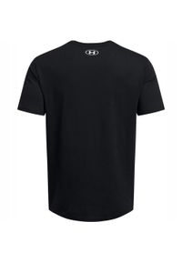 Under Armour - T-shirt Męski Z Krótkim Rękawem Foundation. Kolor: czarny. Długość rękawa: krótki rękaw. Długość: krótkie. Sport: turystyka piesza