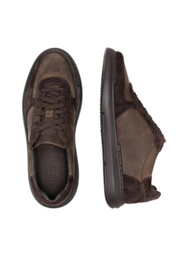 Badura Sneakersy BOZEMAN II-34 MI08 Brązowy. Kolor: brązowy. Materiał: skóra, zamsz