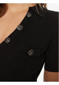Guess Sukienka dzianinowa W5RK18 Z2U00 Czarny Regular Fit. Kolor: czarny. Materiał: wiskoza