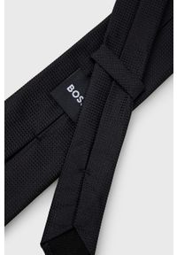 BOSS krawat jedwabny kolor czarny. Kolor: czarny. Materiał: jedwab #2