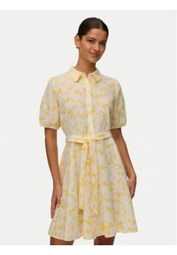 Vero Moda Sukienka codzienna Dicthe 10303728 Żółty jasny Regular Fit. Okazja: na co dzień. Kolor: żółty. Materiał: bawełna. Typ sukienki: proste. Styl: casual #1