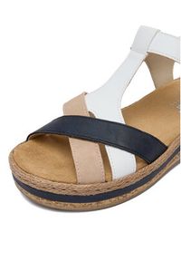 Rieker Sandały CEO-V0919-81 Biały. Kolor: biały. Materiał: skóra #6