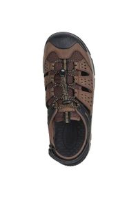 skechers - Buty trekkingowe męskie Skechers Tresmen Menard. Kolor: brązowy. Materiał: guma, materiał, tkanina, syntetyk