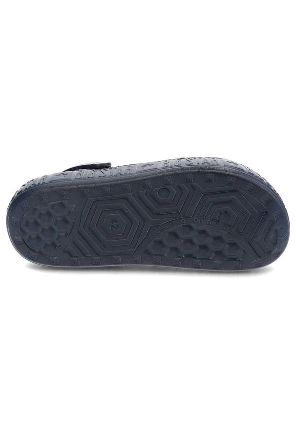 Big-Star - Niebieskie Klapki Big Star Męskie Wodoodporne Buty. Kolor: niebieski. Sezon: lato. Styl: wakacyjny