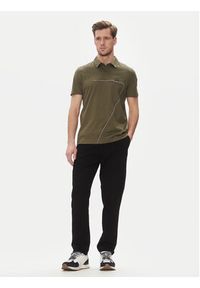 Aeronautica Militare Polo 251PO1862J682 Khaki Regular Fit. Typ kołnierza: polo. Kolor: brązowy. Materiał: bawełna #3