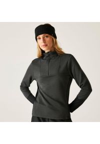 DARE 2B - Damska elastyczna warstwa środkowa z zamkiem błyskawicznym. Kolor: czarny. Materiał: poliester. Sezon: zima. Sport: narciarstwo #1