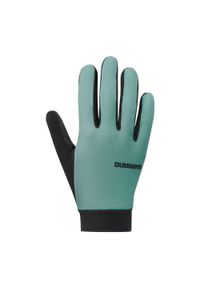 SHIMANO - Damskie rękawiczki rowerowe EXPLORER FF, turkusowe. Kolor: zielony. Sezon: lato, jesień, wiosna. Sport: kolarstwo
