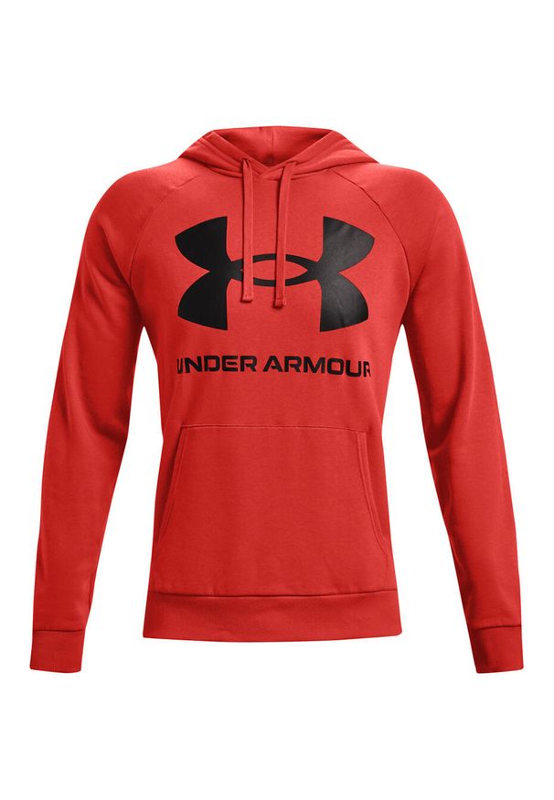 Bluza fitness męska Under Armour Rival Fleece Big Logo HD. Typ kołnierza: kaptur. Kolor: czerwony, wielokolorowy, czarny. Sport: fitness