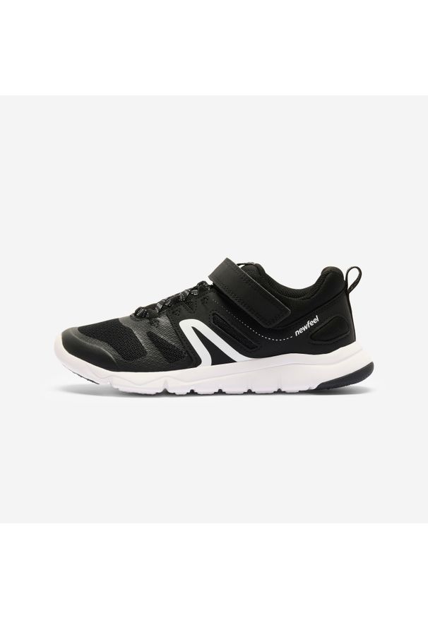 Decathlon - Buty sportowe dla dzieci Newfeel PW 540 JR. Zapięcie: rzepy. Kolor: czarny, szary, wielokolorowy. Materiał: materiał, tkanina, kauczuk. Sport: turystyka piesza
