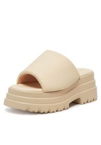 DeeZee Klapki 8602-1A Écru. Materiał: materiał #7