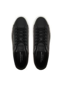 TOMMY HILFIGER - Tommy Hilfiger Sneakersy Icon Court Light Premium FM0FM05837 Czarny. Kolor: czarny. Materiał: skóra #6