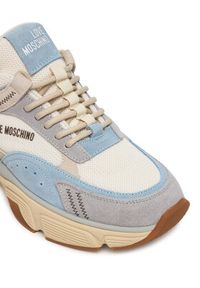 Love Moschino - LOVE MOSCHINO Sneakersy JA15426G1OIQ511B Błękitny. Kolor: niebieski. Materiał: skóra #6