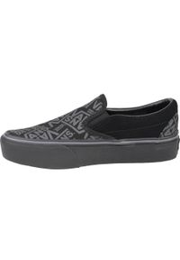 Buty sportowe do chodzenia damskie, Vans 66 Classic Slip-On Platform. Zapięcie: bez zapięcia. Kolor: czarny. Obcas: na platformie. Model: Vans Classic. Sport: turystyka piesza